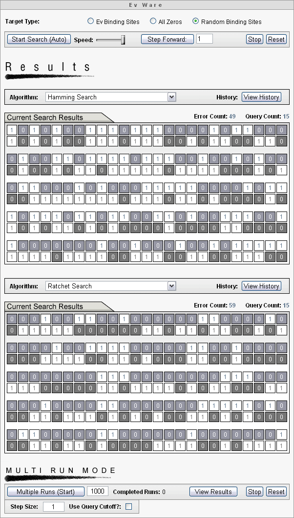 Ev Ware Evolutionary Simulation